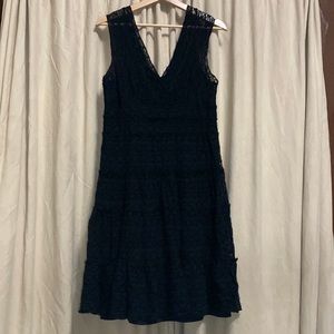 Vintage Max Studio Women’s black dress, size L, lace